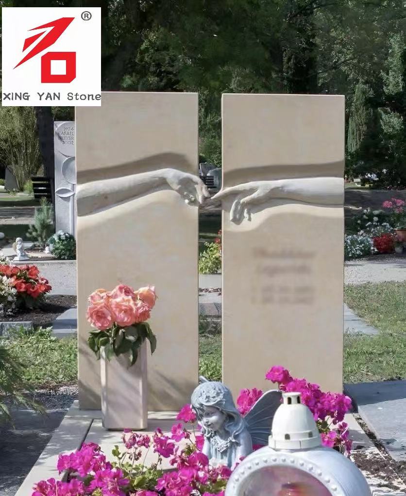 China Xingyan Manufacturing Huangshayan Hand Touch във формата на оформена надгробна плоча