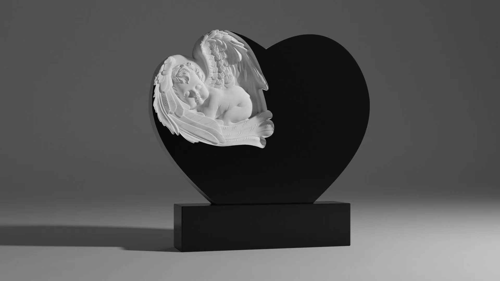 Китайски ксингски руски стил Love Guardian Angel Art Gombstone