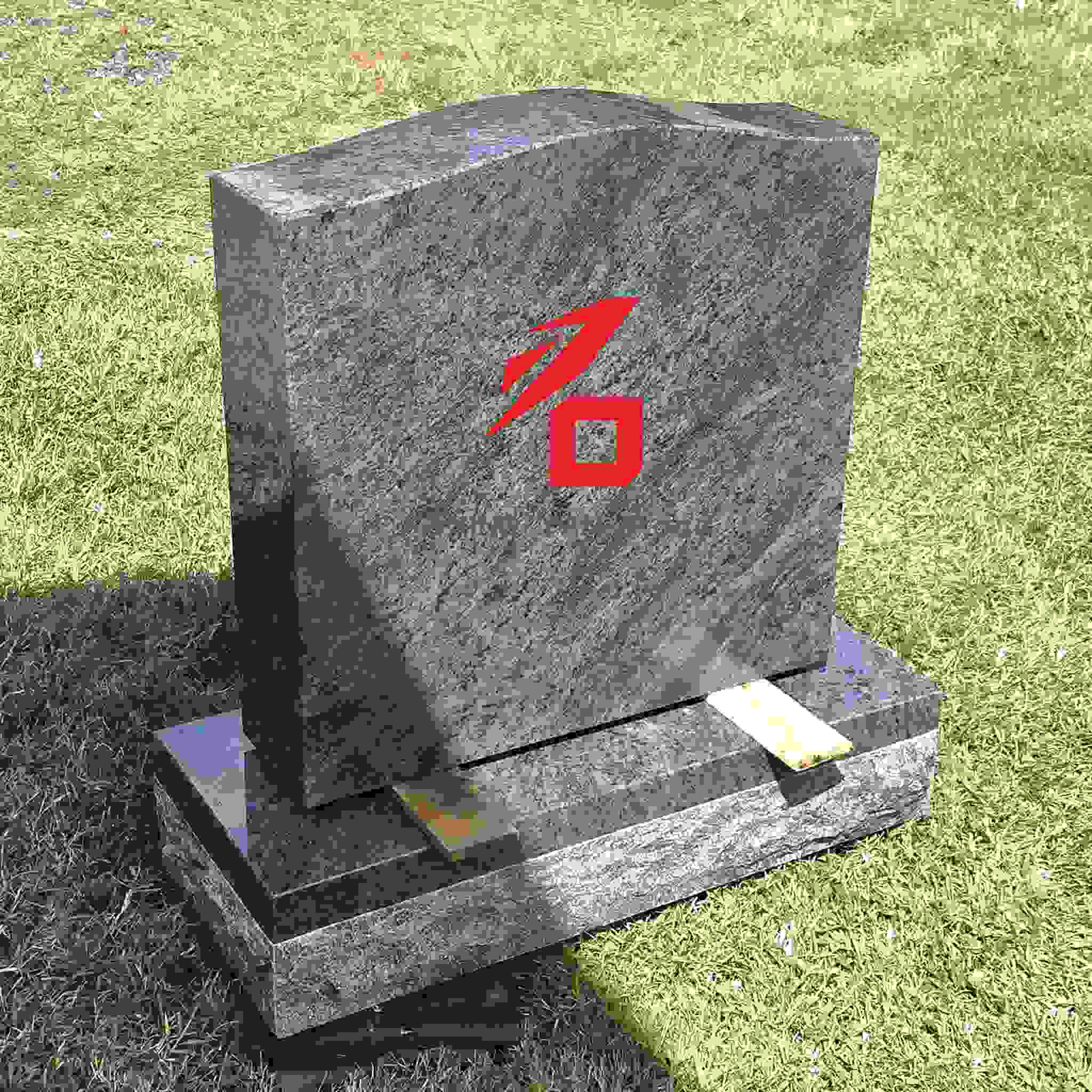 Обикновен гранитен единичен паметник